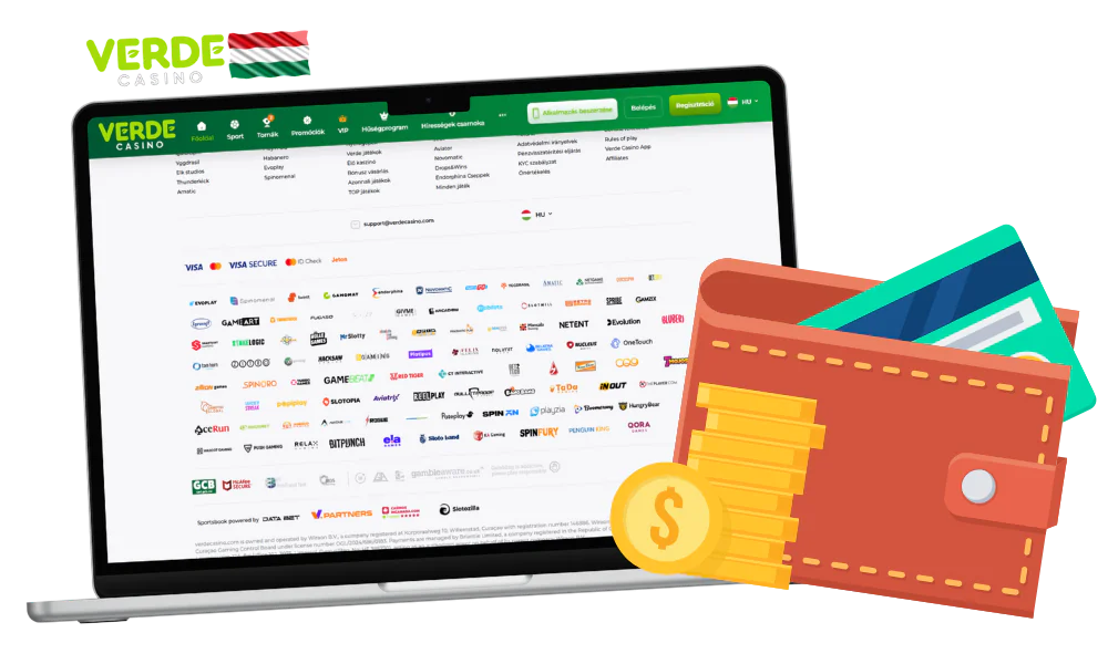 Alapvető információk a Verde Casino elérhető fizetési módjairól